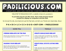 Tablet Screenshot of padilicious.com